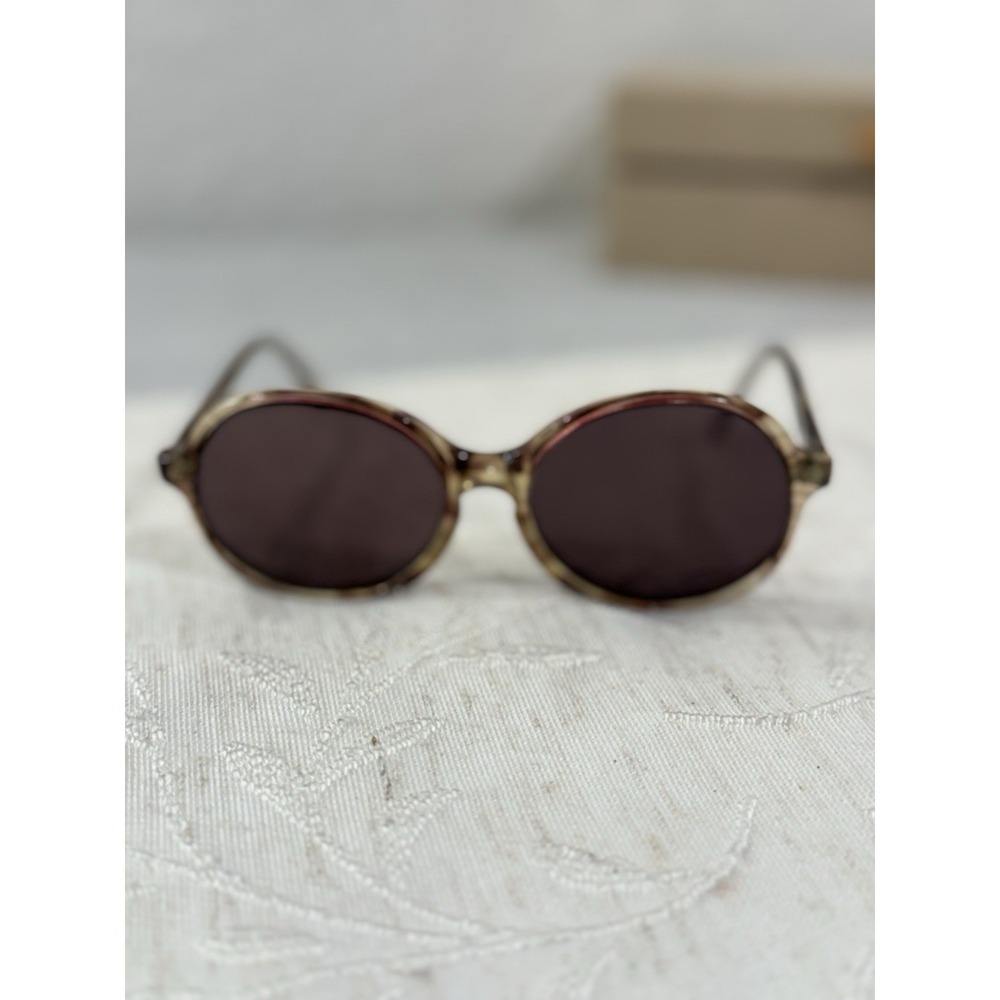 Vintage Art-Craft USA Brown Tortoise Shell Round Frame Sunglasses - Size 130mm